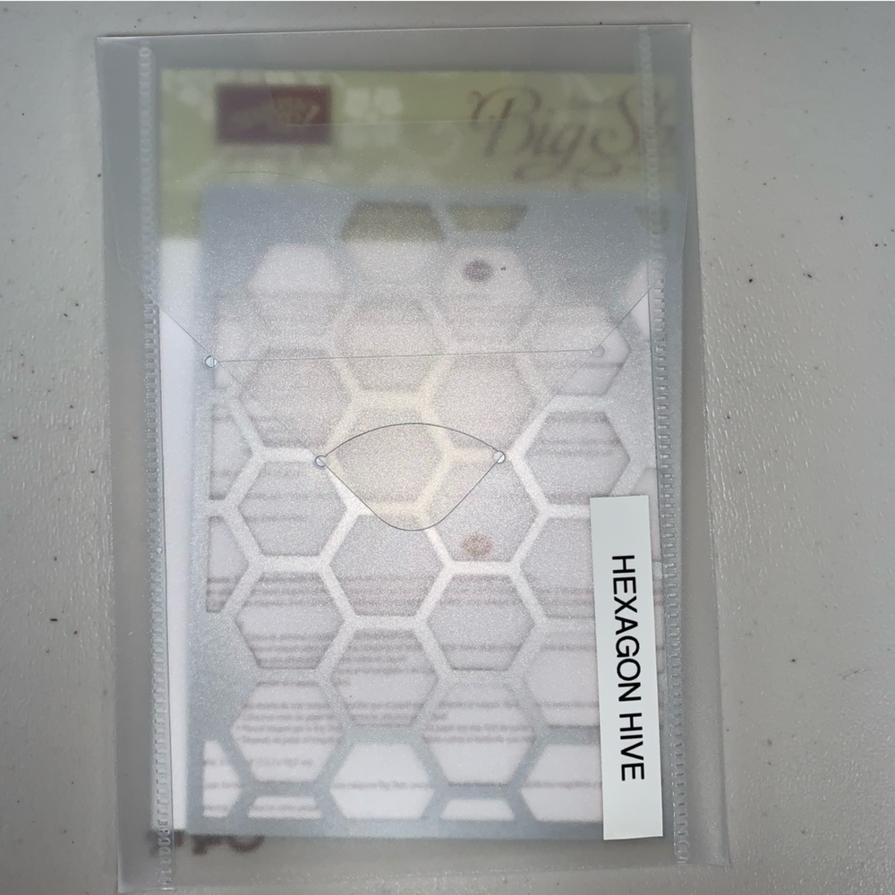 Stampin Up! Hexagon Hive Honeycomb Thinlits Metal Die Cut Framelit Paper Craft - Picture 6 of 10